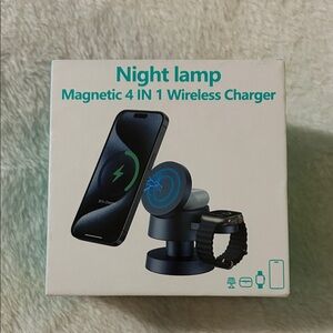 Magnetic 4-in-1 Wireless Charger Night Lamp